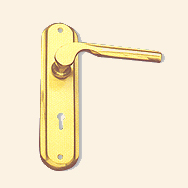 Lever Lock Handle Brass Door Handles