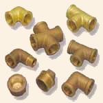 Brass Fitting Brass Sanitary Fittings Brass Bronze Gun  Plugs Elbows  Crosses  tees in different  sizes and shapes. Each  Brass Bronze Gun Metal Elbow Tee or Cross is checked for casting defects. Also available Brass Bronze gun Metal castings and casting cast parts fittings components accessories