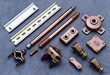 Copper Bonded Earthing Earth Rods Accessories Copper Bonded Grounding Earth Rod Earthing  Accessories